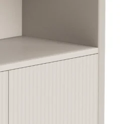 Outlet Pillar Shelving Cupboard Unit Stone 210cm Bedroom Furniture | Storage