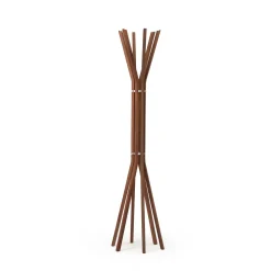 Cheap Pirouette Coat Stand Walnut Utility | In Stock