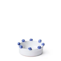 Cheap Puglia White Blueberry Serving Bowl Bowls & Plates | Gifts For Home