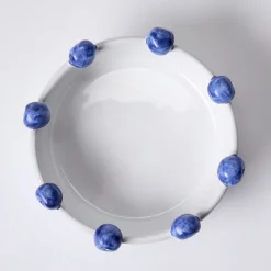 Cheap Puglia White Blueberry Serving Bowl Bowls & Plates | Gifts For Home