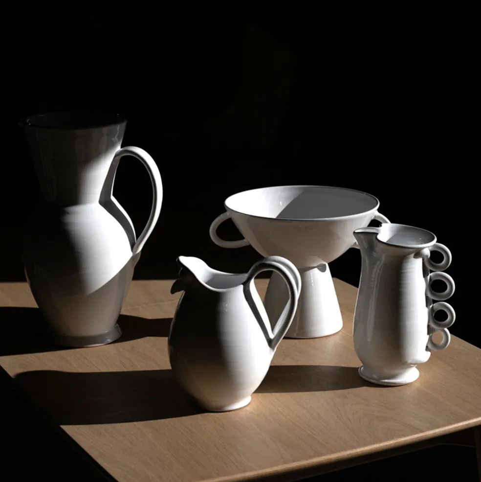 Cheap Puglia White Jug 26cm Mugs, Cups & Jugs | Gifts For Home