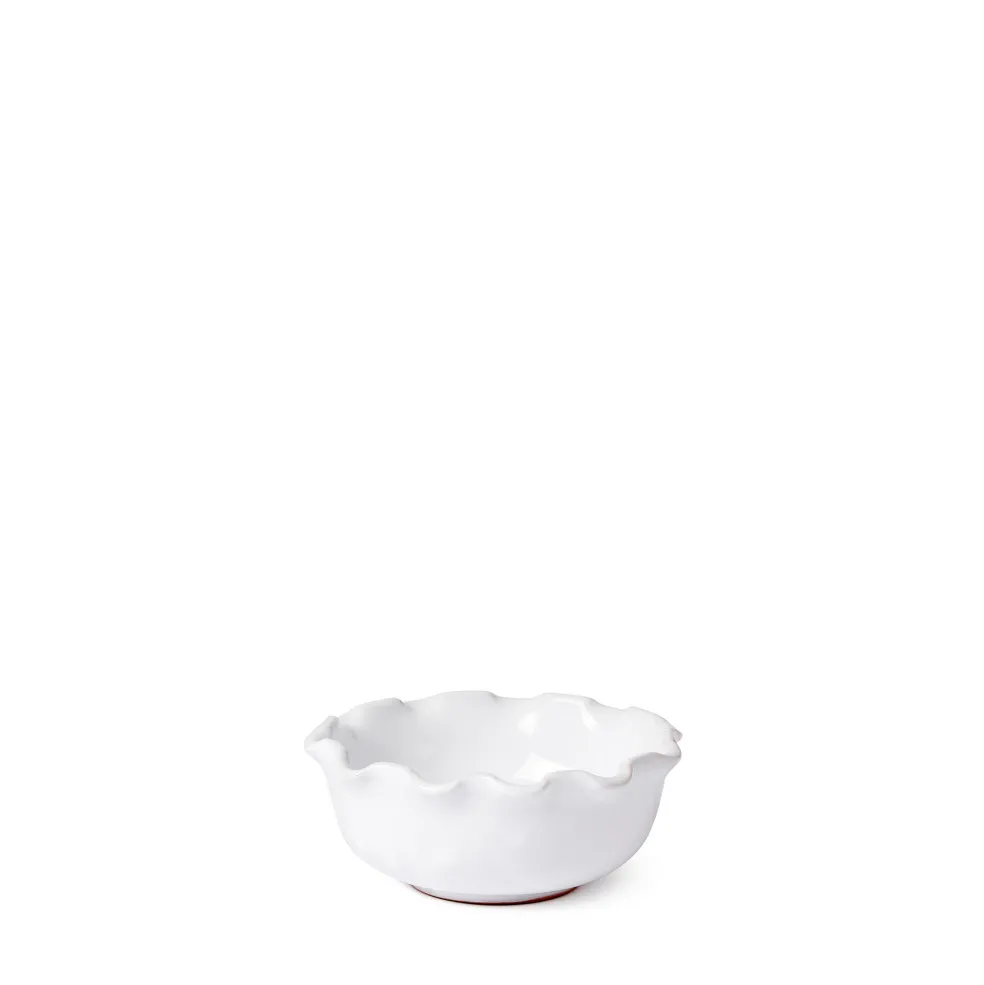 Best Puglia White Scalloped Small Bowl 12cm Bowls & Plates | Gifts For Home