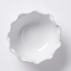 Best Puglia White Scalloped Small Bowl 12cm Bowls & Plates | Gifts For Home