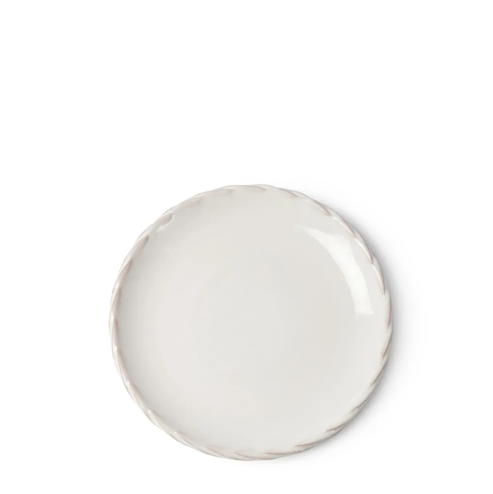 Flash Sale Rope Edge Small Plate White 16cm Table Settings