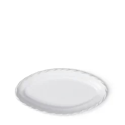 Online Rope Edge White Small Oval Plate 18cm Bowls & Plates | Table Settings