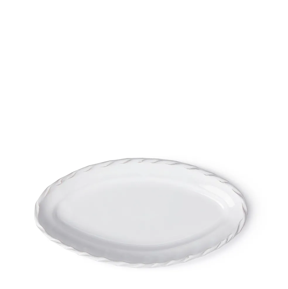 Online Rope Edge White Small Oval Plate 18cm Bowls & Plates | Table Settings