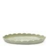 Best Sale Scallop Serving Platter Sage Green 35cm Serving Boards & Platters | Table Settings