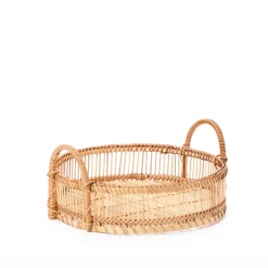 Online Set of 2 Rattan Trays Utility | Trays