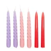 Best Set of 6 Twist & Straight Candles Pop 20cm Candles, Holders & Diffusers | Gifts Under £50