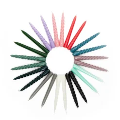 Store Set of 6 Twist & Straight Candles Green 20cm Candles, Holders & Diffusers | Gifts Under £50