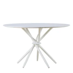 Discount Stix Dining Table Carrara Marble & White Dining Tables