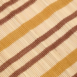 Best Stripe Bamboo Square Placemats Set of 2 Crimson & Taffy Placemats & Coasters | Table Settings