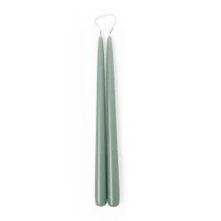 Cheap Taper Candle Pair Dusky Green 30cm Candles, Holders & Diffusers