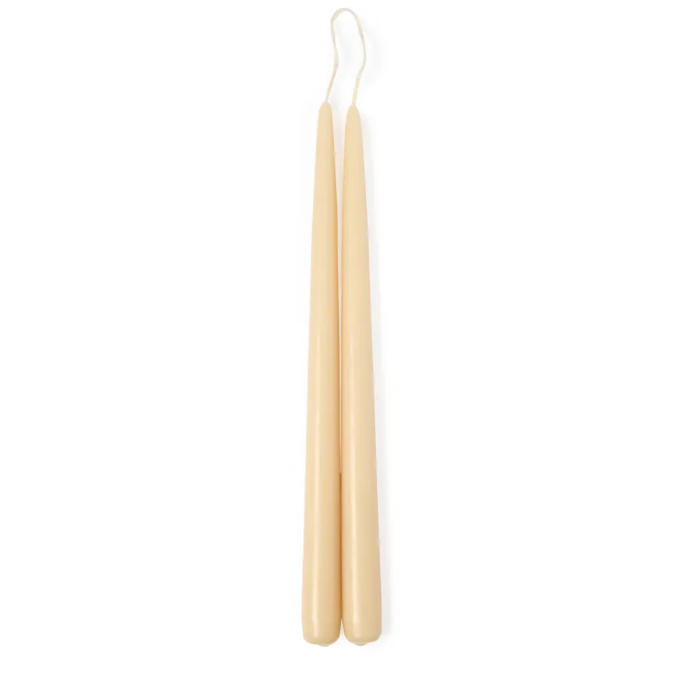 Clearance Taper Candle Pair Oatmeal 30cm Candles, Holders & Diffusers