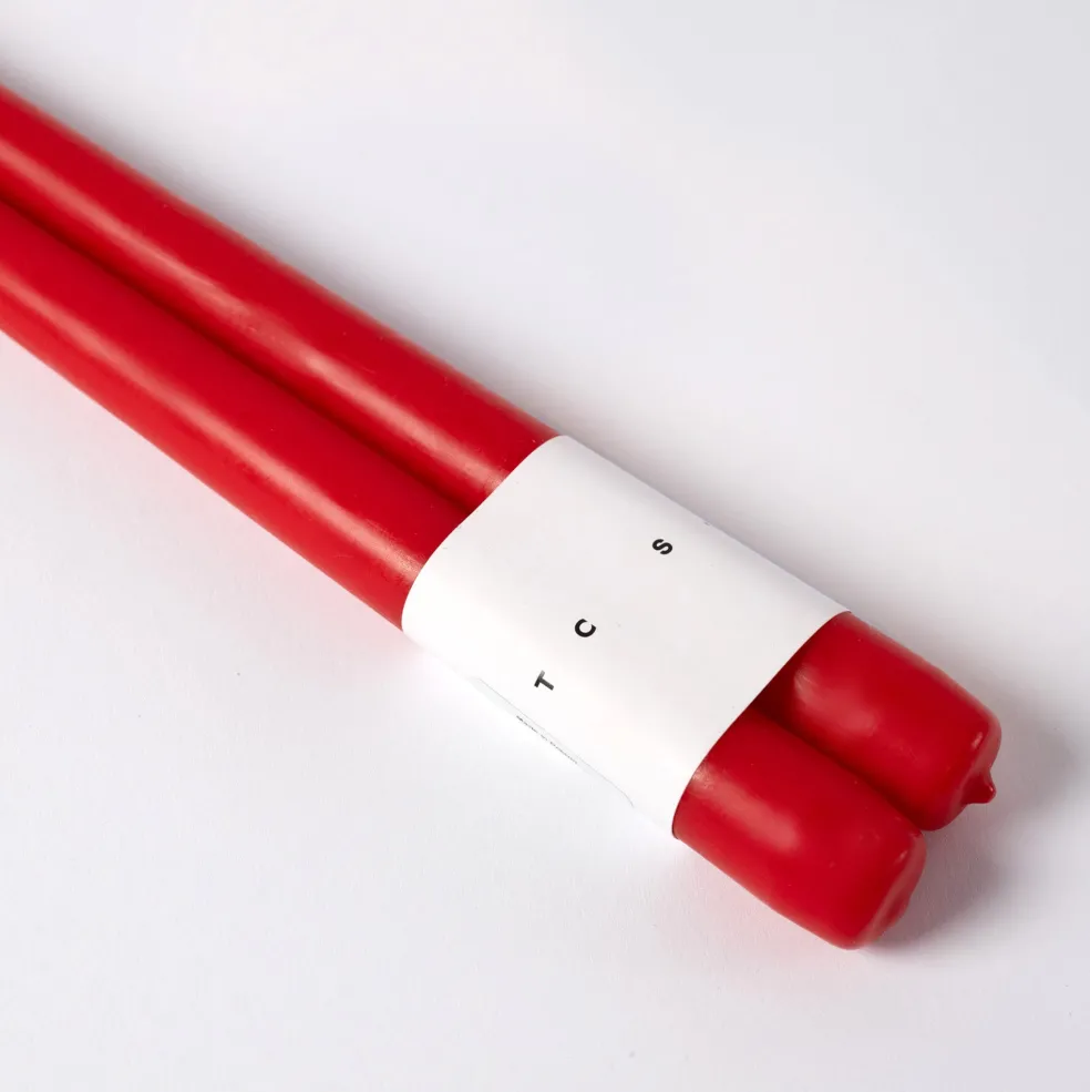 Best Taper Candle Pair Red 30cm Candles, Holders & Diffusers