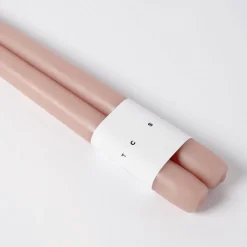 Discount Taper Candle Pair Soft Rose 30cm Candles, Holders & Diffusers