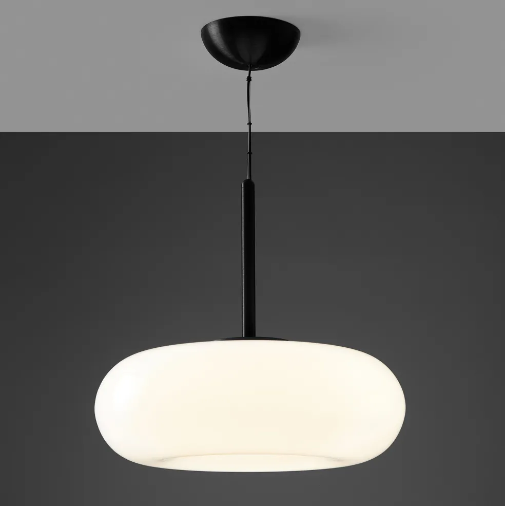 Best Torus Dimmable Large Pendant Lamp Opal Lighting | Get It In Time For Christmas