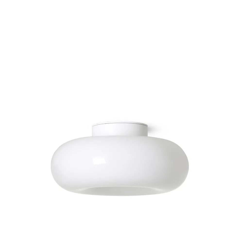 Flash Sale Torus Dimmable Medium Flush Ceiling & Wall Light Opal Lighting | Get It In Time For Christmas