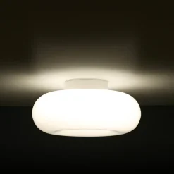 Flash Sale Torus Dimmable Medium Flush Ceiling & Wall Light Opal Lighting | Get It In Time For Christmas