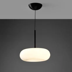Clearance Torus Dimmable Medium Pendant Lamp Opal Lighting | Get It In Time For Christmas