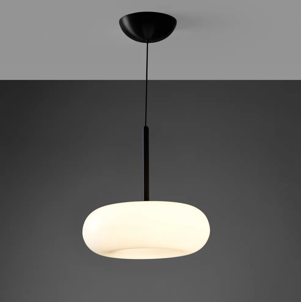 Clearance Torus Dimmable Medium Pendant Lamp Opal Lighting | Get It In Time For Christmas