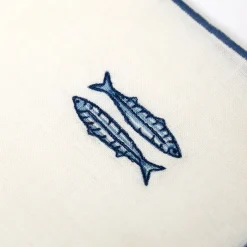 Hot Vedura Embroidered Sardine Linen Napkin Napkins