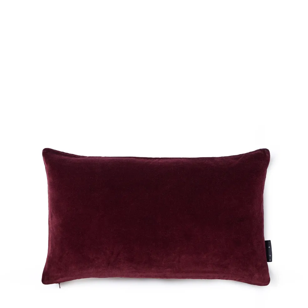New Velvet Cushion Cover Burgundy 30 x 50cm Cushion Covers & Pads