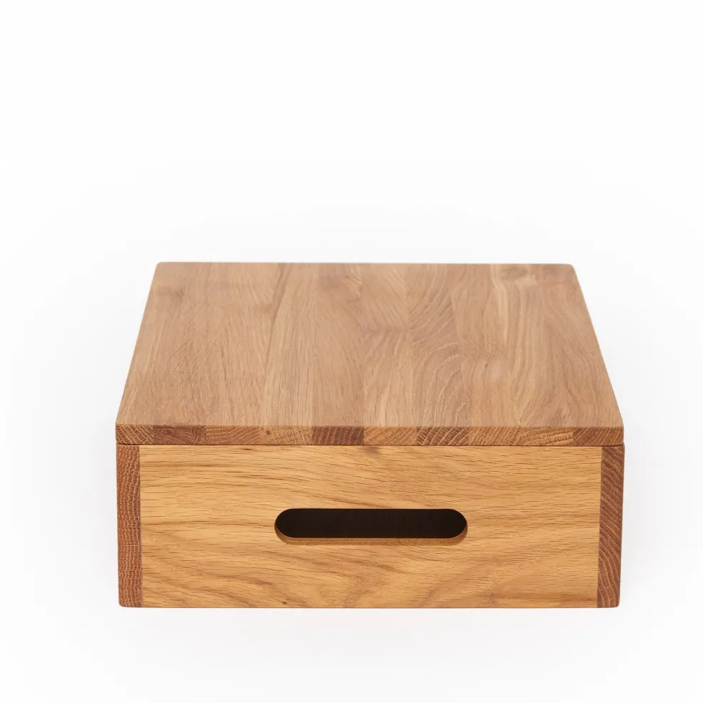 Online Vidar Desk Box Oak Utility | Desk Accessories