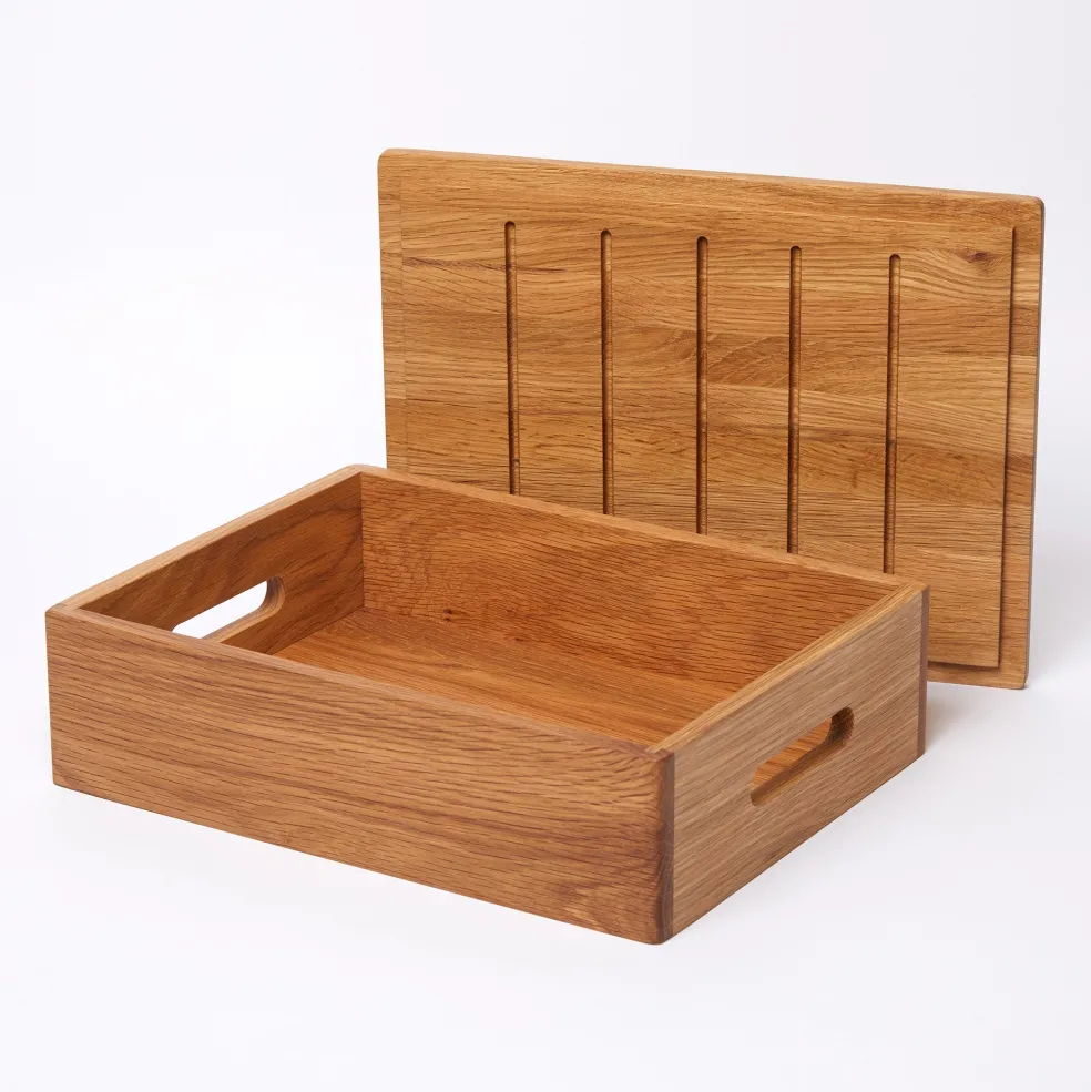 Online Vidar Desk Box Oak Utility | Desk Accessories