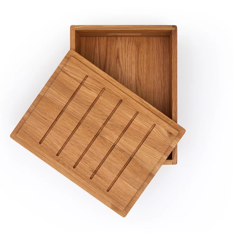 Online Vidar Desk Box Oak Utility | Desk Accessories