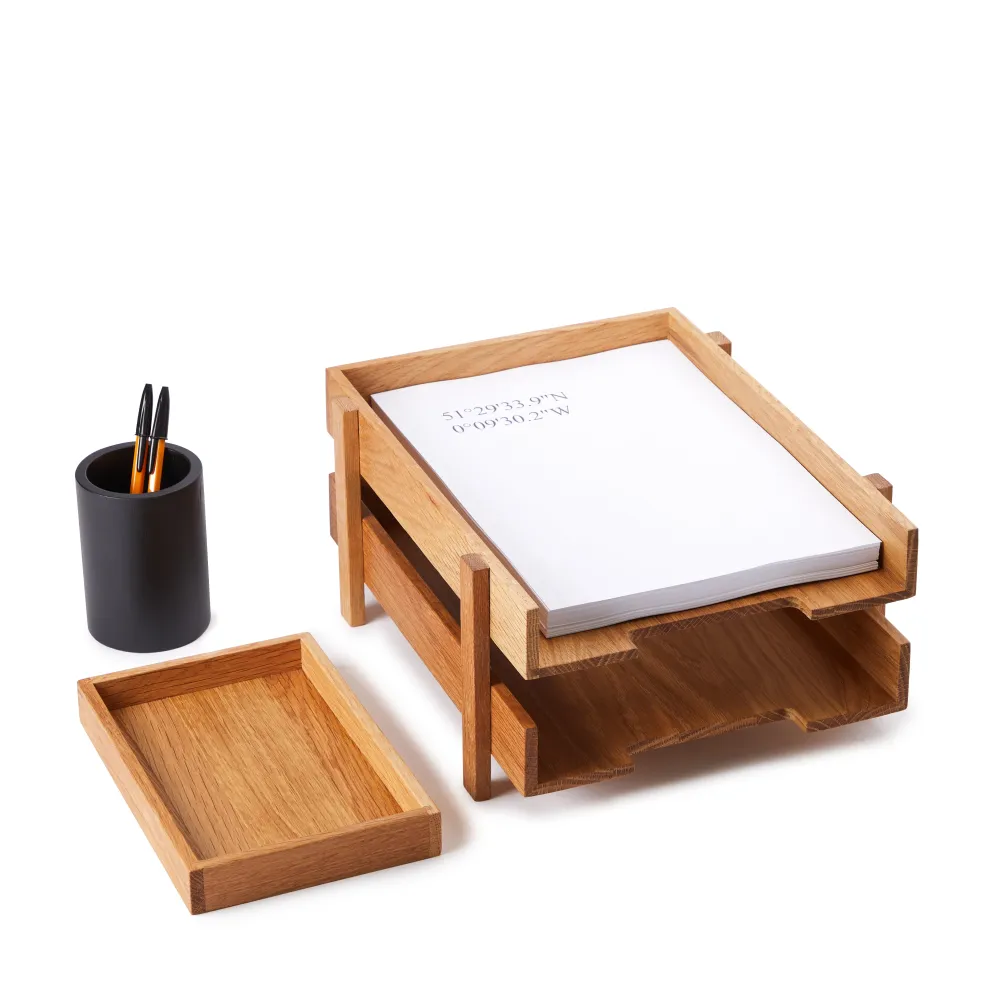 Hot Vidar Desk Tray Oak Utility | Desk Accessories