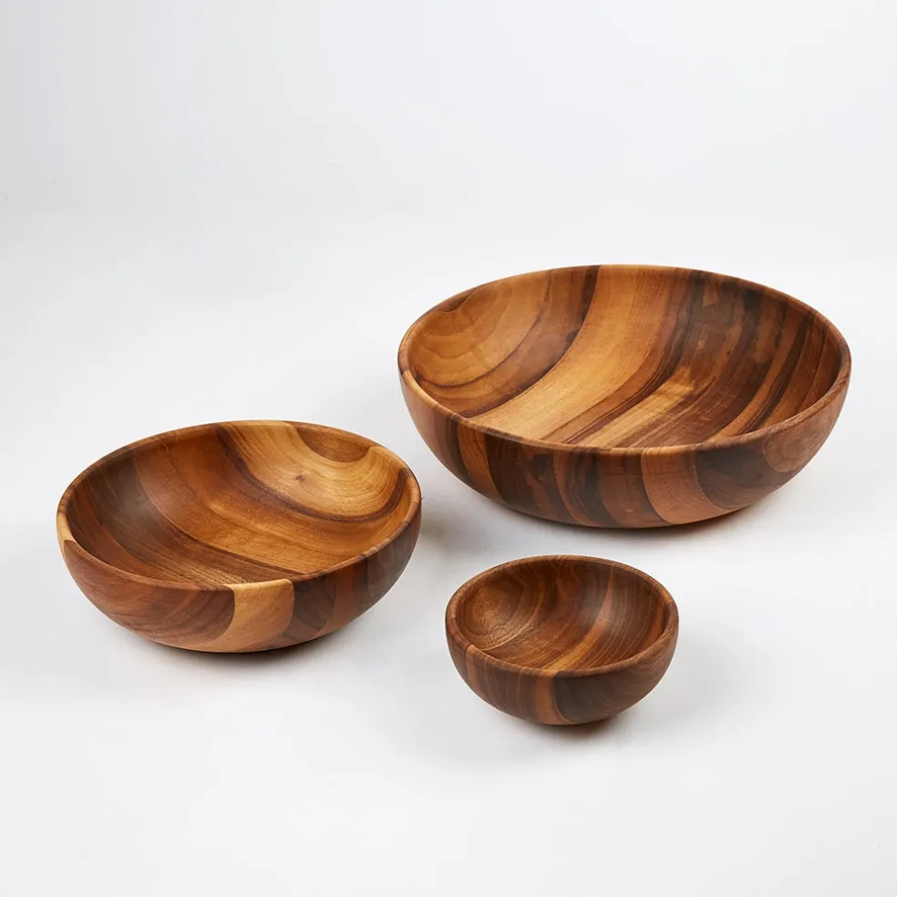 New Walnut Large Bowl 27cm Serving Bowls & Utensils