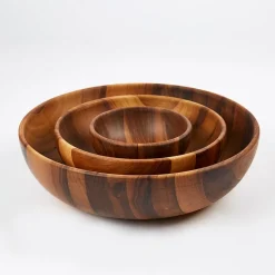 New Walnut Large Bowl 27cm Serving Bowls & Utensils