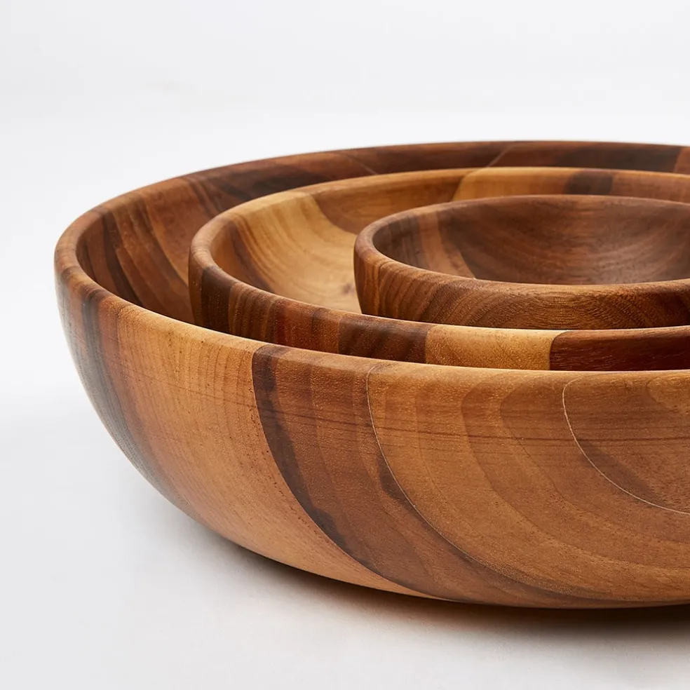 New Walnut Large Bowl 27cm Serving Bowls & Utensils