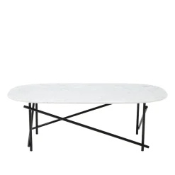 Online Workshop Coffee Table Carrara Marble Black Legs In Stock | Coffee & Side Tables