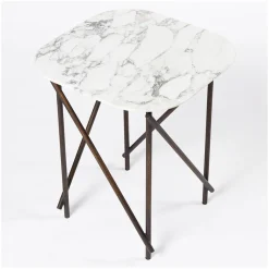 Cheap Workshop Lamp Table Marble & Bronze Coffee & Side Tables