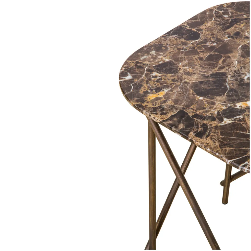 Cheap Workshop Lamp Table Marble & Bronze Coffee & Side Tables