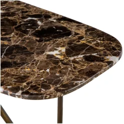 Fashion Workshop Low Console Table Marble & Bronze In Stock